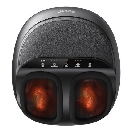 RENPHO Foot Massager Machine with Heat Shiatsu Deep Kneading, Delivers Relief for Tired Muscles and Plantar Fasciitis, Fits Feet Up to Men Size 12